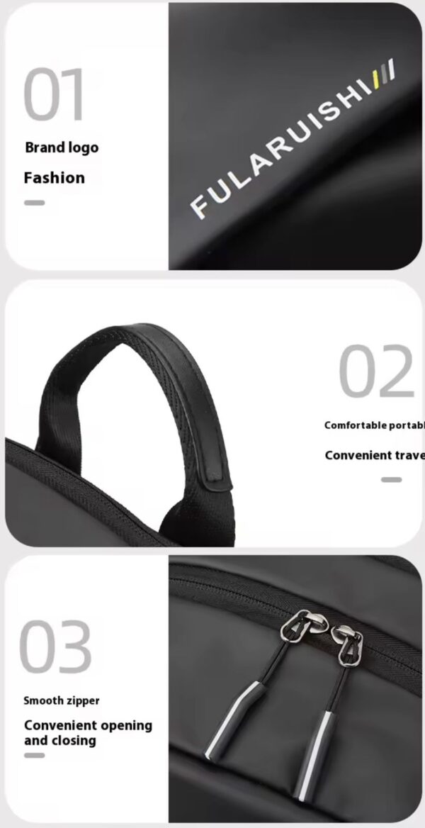 WEPOWER  minimalist and functional laptop backpack, ideal for business, travel, and daily use, such as for school or college. For order click on link https://amdbags.com/product/large-capacity-backpack-for-laptop-office-use-and-travelling - Image 5