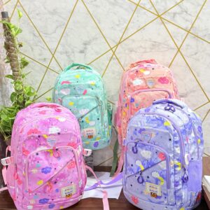 Colorful Unicorn & Cloud Print Girls' School Backpacks
