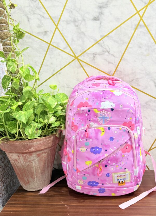 Colorful Unicorn & Cloud Print Girls' School Backpacks - Image 4