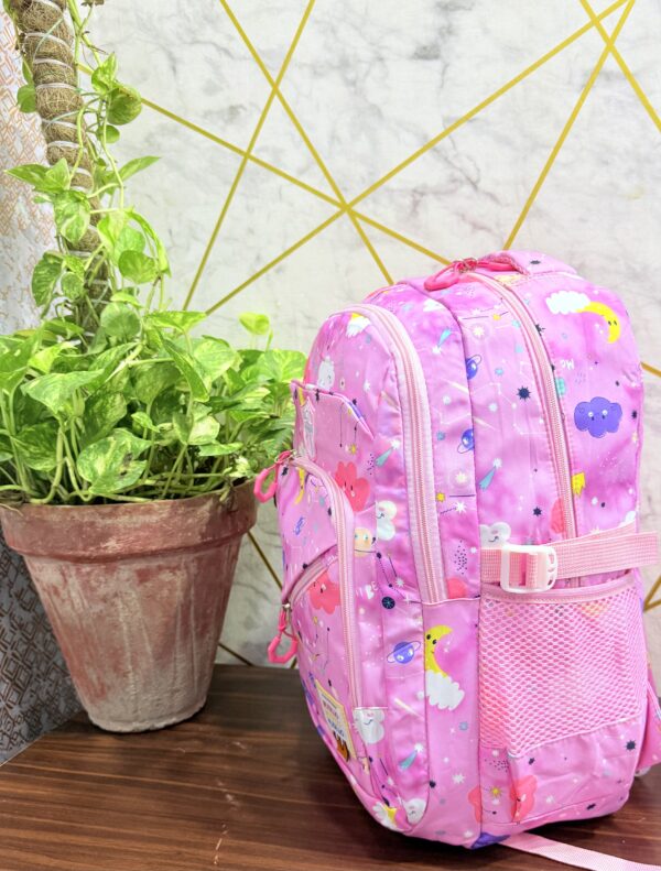 Colorful Unicorn & Cloud Print Girls' School Backpacks - Image 5
