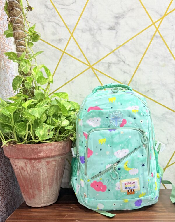 Colorful Unicorn & Cloud Print Girls' School Backpacks - Image 2