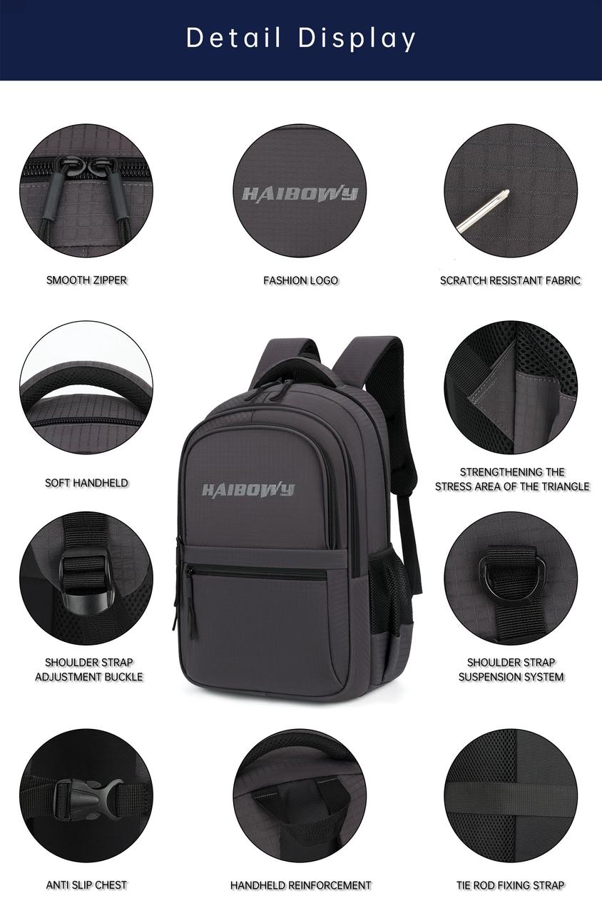 HAIBOWY Multi-functional Ergonomic Backpack: Ideal for Travel, Business & School - Image 10