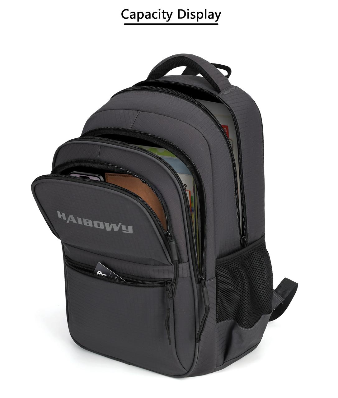 HAIBOWY Multi-functional Ergonomic Backpack: Ideal for Travel, Business & School - Image 9