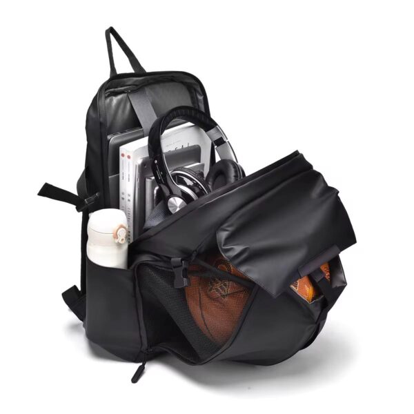 Black Multifunctional Business & Travel Laptop Backpack - Image 8