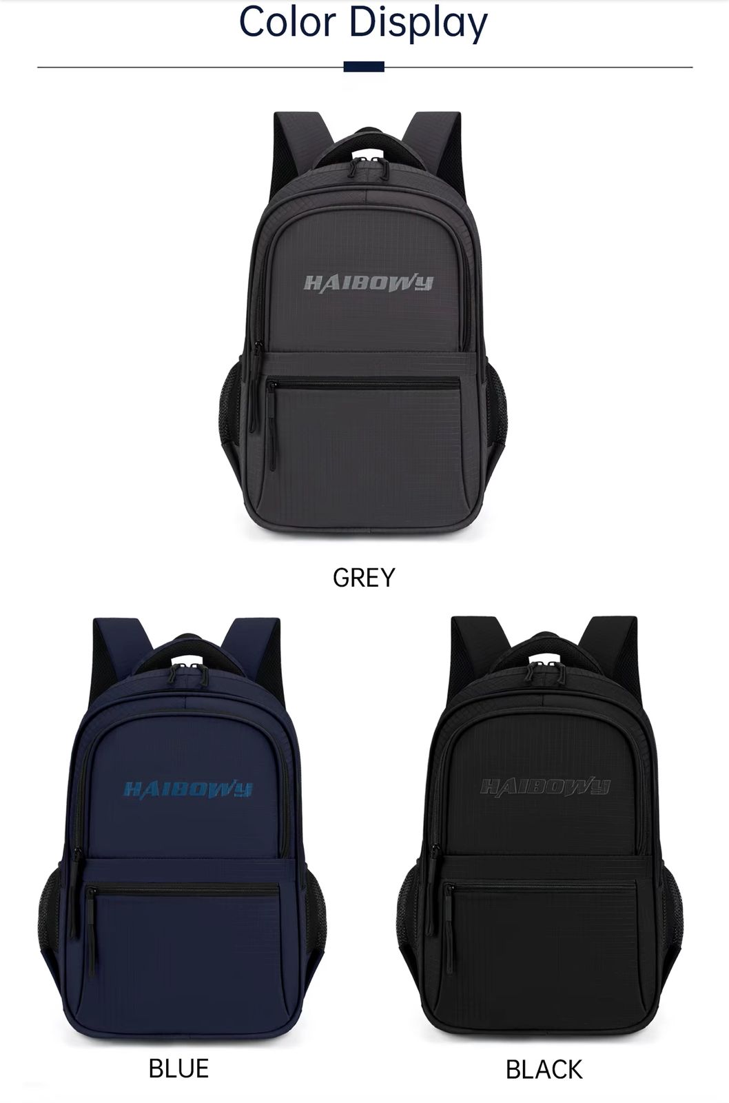 HAIBOWY Multi-functional Ergonomic Backpack: Ideal for Travel, Business & School - Image 3