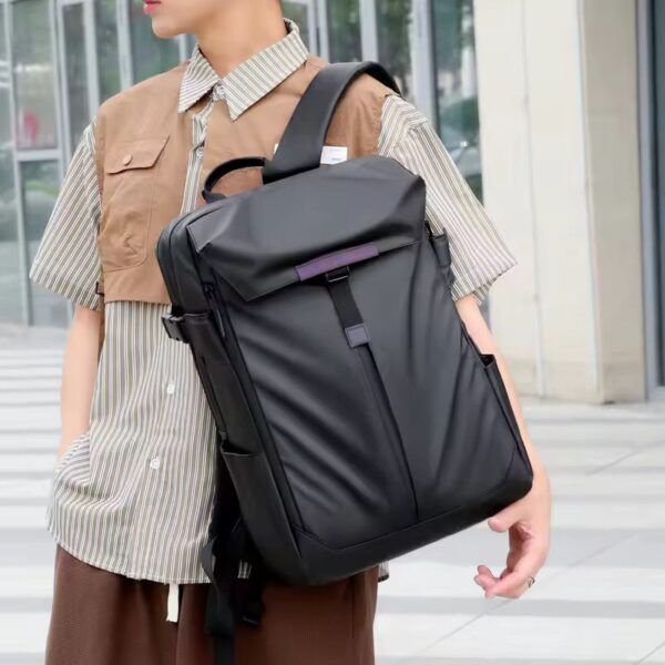 Black Multifunctional Business & Travel Laptop Backpack - Image 4