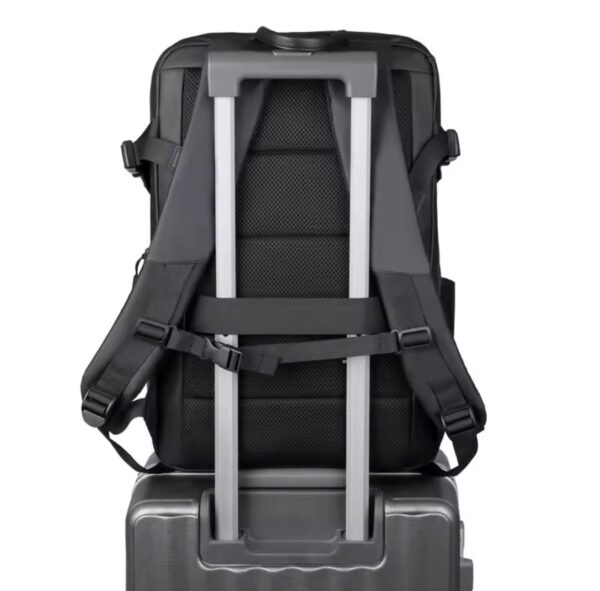 Black Multifunctional Business & Travel Laptop Backpack - Image 6