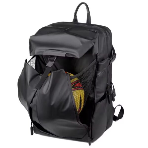 Black Multifunctional Business & Travel Laptop Backpack - Image 7
