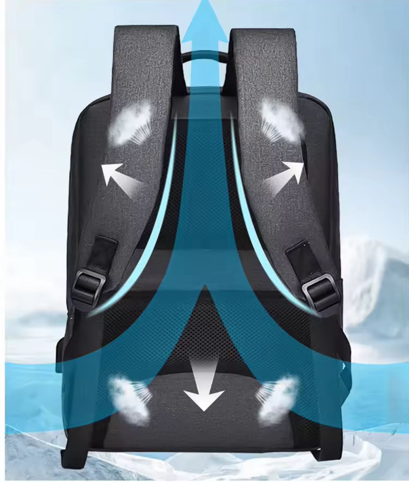 Multi-functional Business/Travel Laptop Backpack with USB Charging Port - Image 7