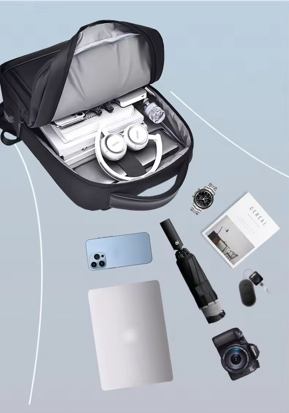 Multi-functional Business/Travel Laptop Backpack with USB Charging Port - Image 10