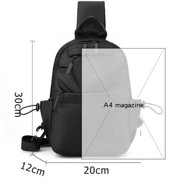 Men's Multi-functional Chest Bag / Lightweight Crossbody Backpack - Image 7